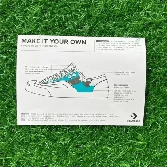 Converse Jack Purcell Ox White Make It Your Own - Picture 10 of 10